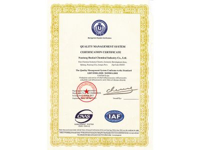 质量管理体系认证证书-英