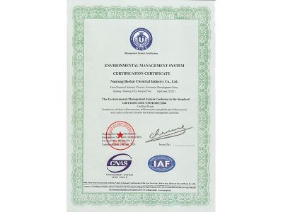 环境管理体系认证证书-英